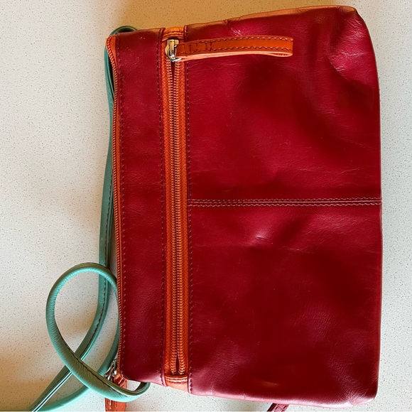 Ili New York Genuine Leather Multicolor Crossbody Bag - Picture 4 of 9